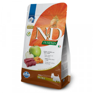 FARMINA N&D DOG GF PUMPKIN VENISON S suņu barība Brieža gaļa, ķirbis 2kg